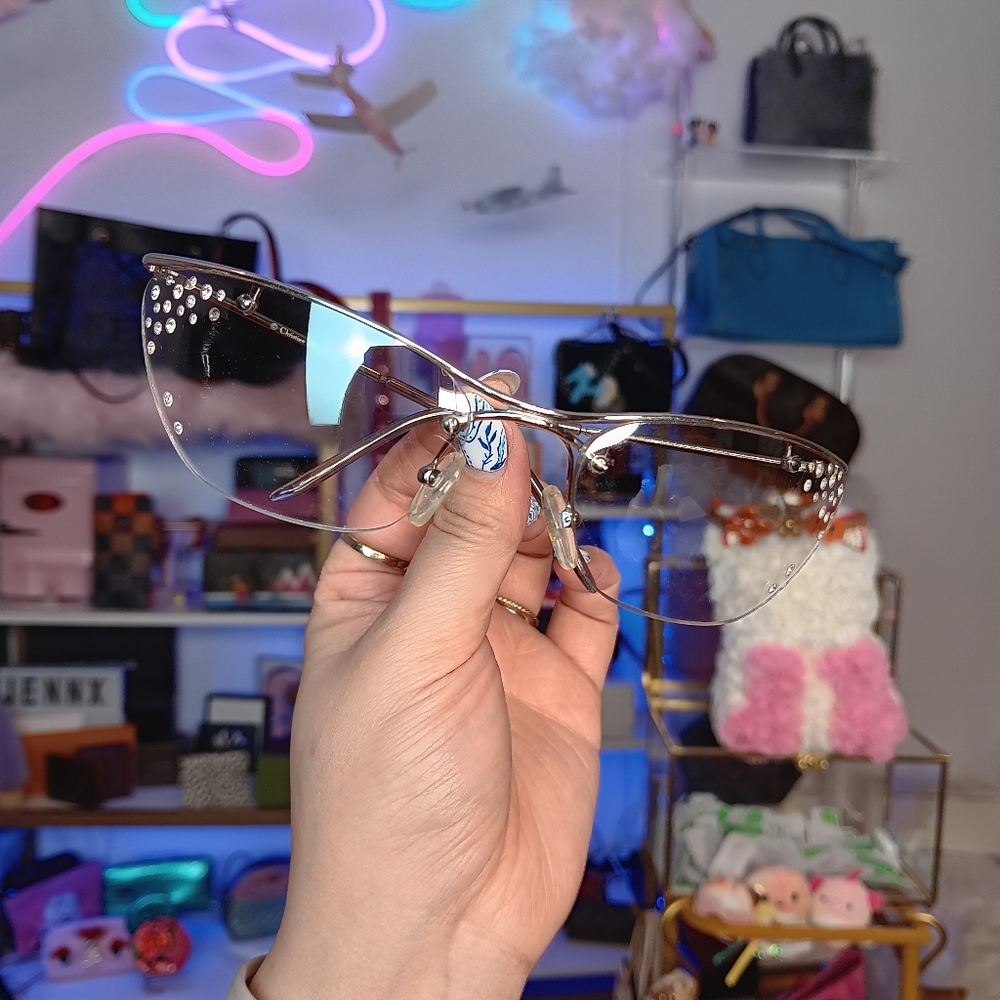 Vintage Dior Sunglass Crystal Studded